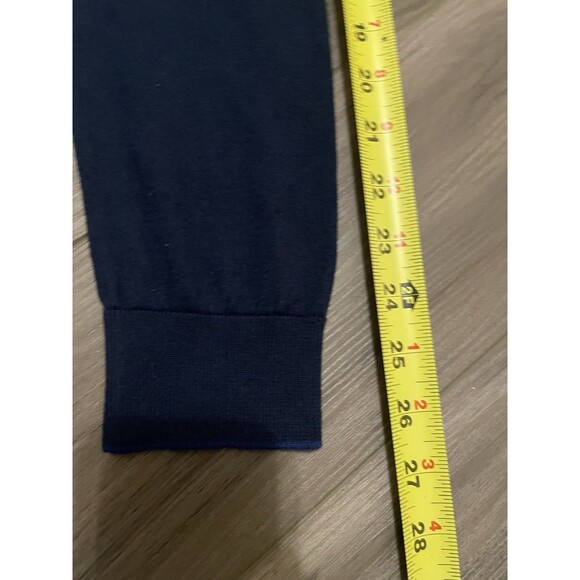 Jared Lang Sweater Mens XXL Blue Solid Pullover Sweatshirt 100% Cotton NWT - Picture 9 of 9